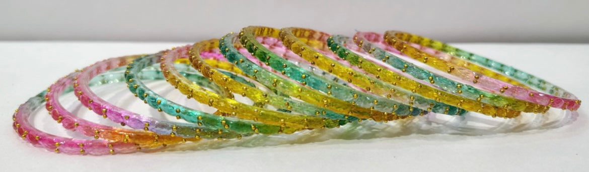 Raindrop bangles — pack of 12 bangles