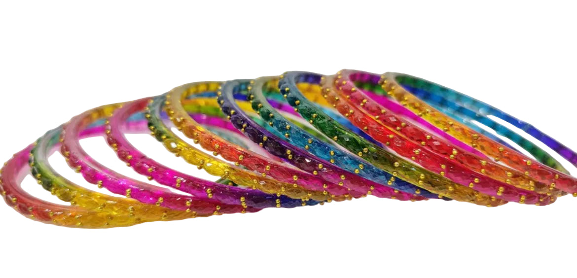 Raindrop bangles — pack of 12 bangles
