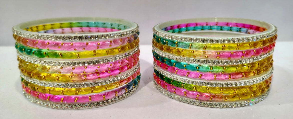 Raindrop Zerkin Bangles Set – Pack of 20