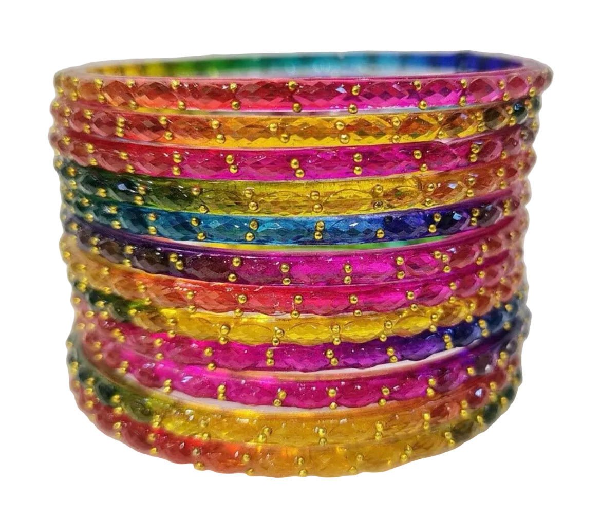 Raindrop bangles — pack of 12 bangles