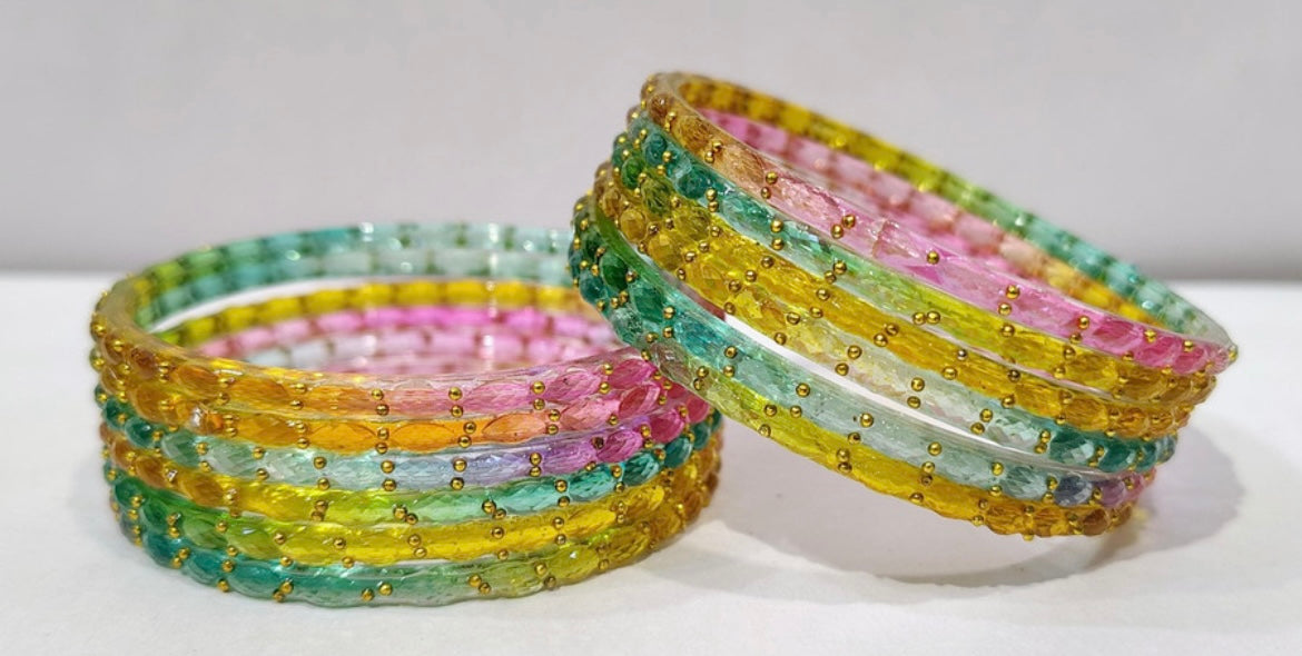 Raindrop bangles — pack of 12 bangles