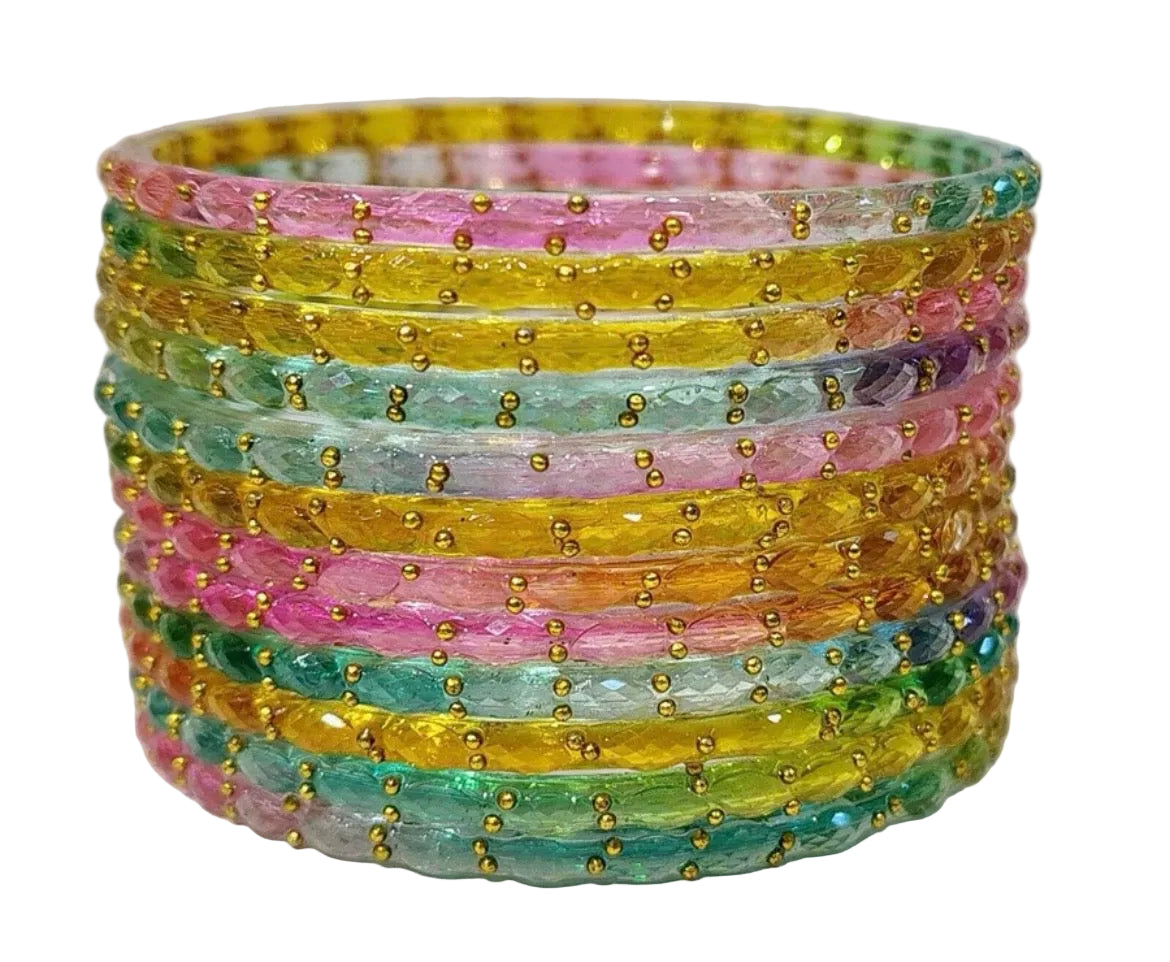 Raindrop bangles — pack of 12 bangles