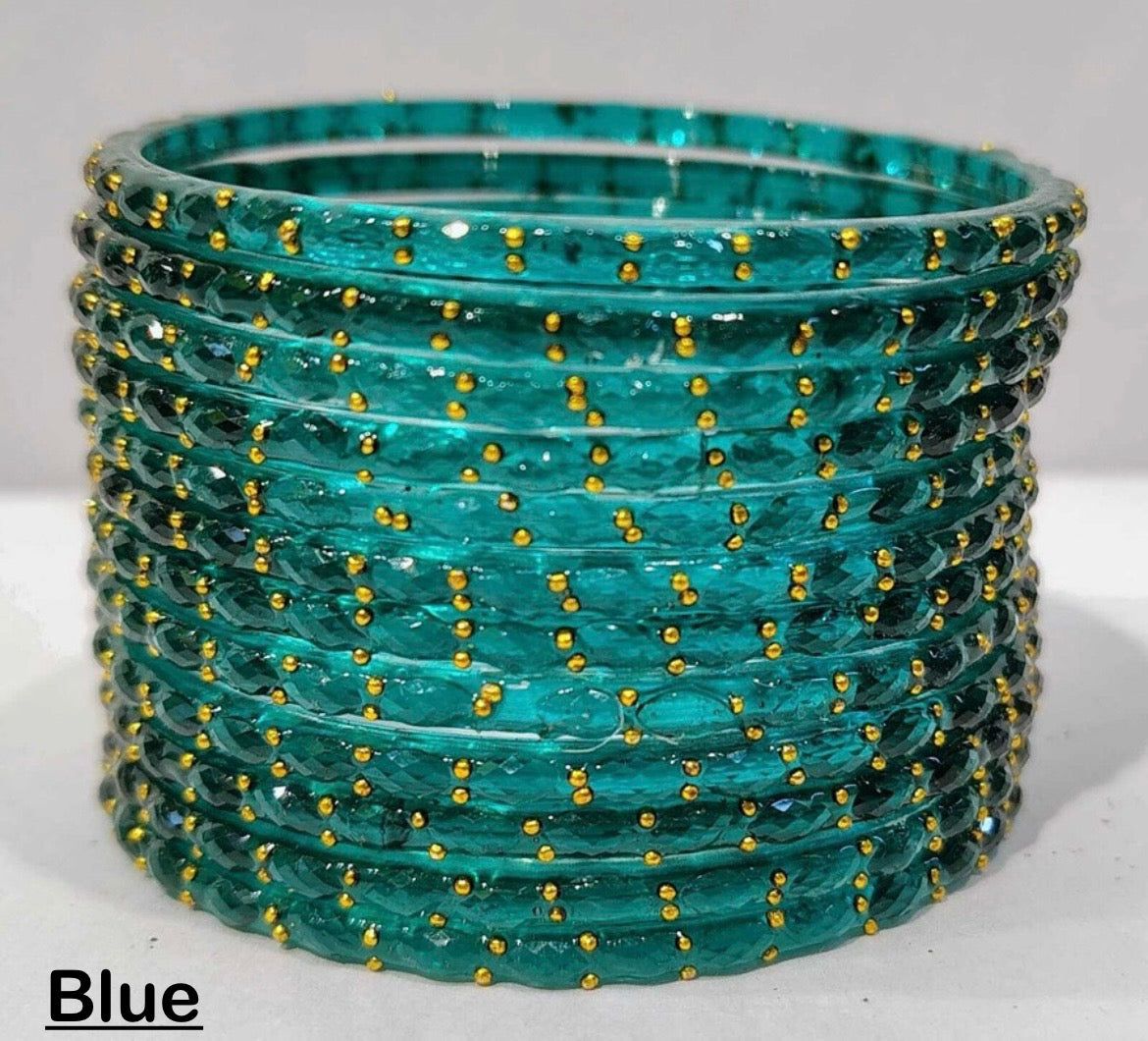 Raindrop bangles — pack of 12 bangles