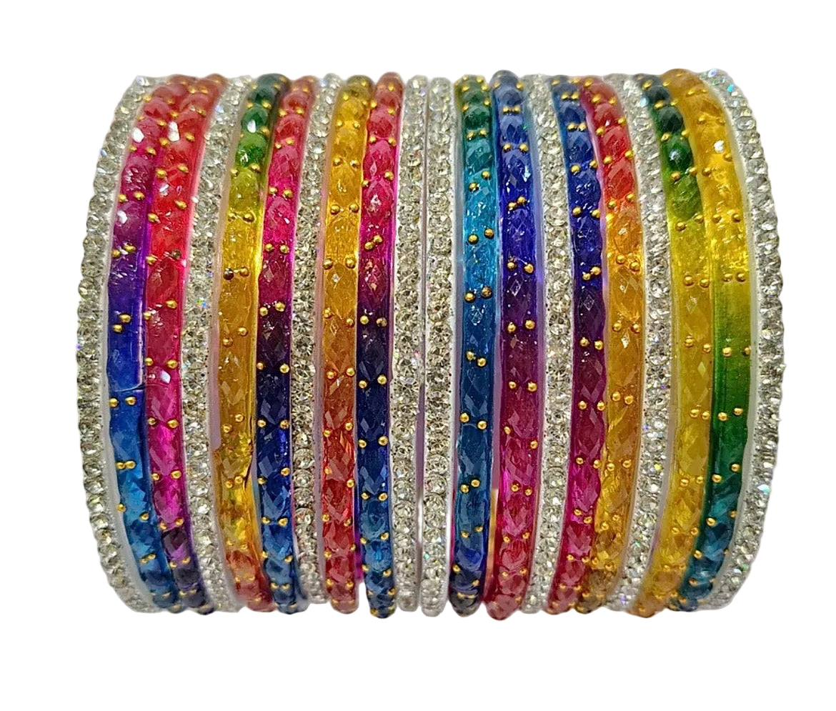 Raindrop Zerkin Bangles Set – Pack of 20