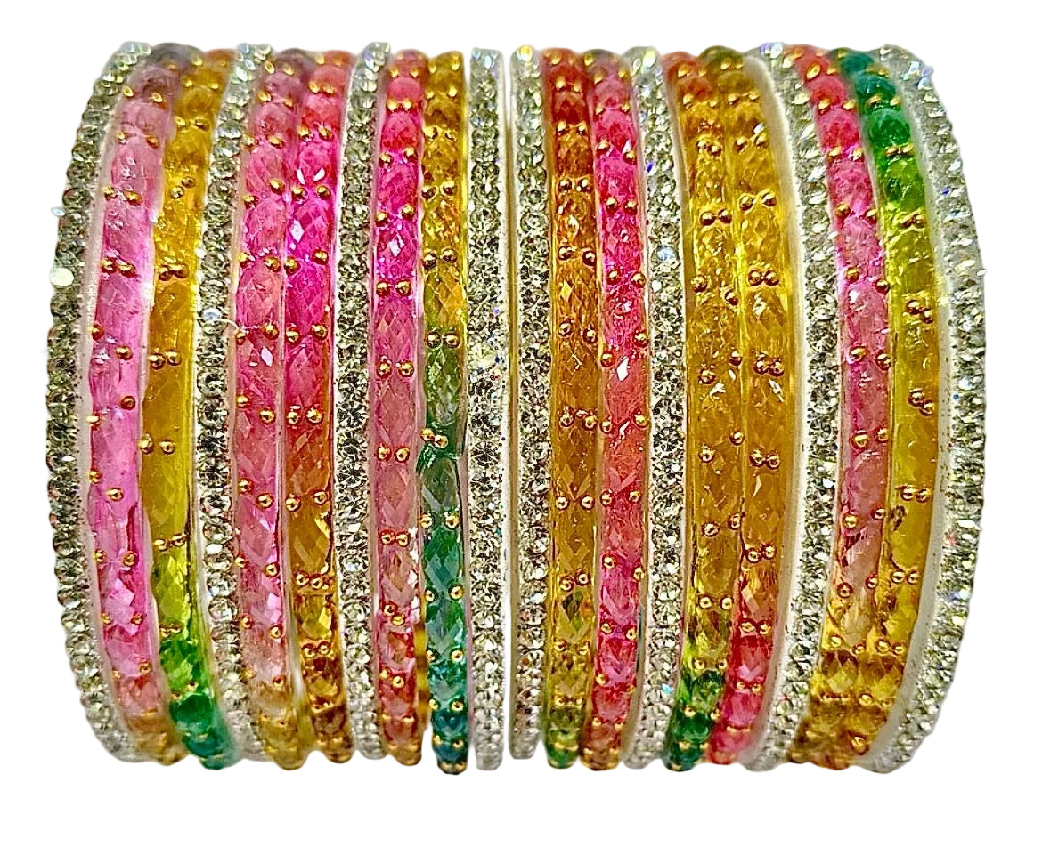 Raindrop Zerkin Bangles Set – Pack of 20